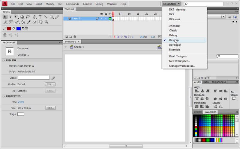 File:Flash-cs4-workspaces-menu.png