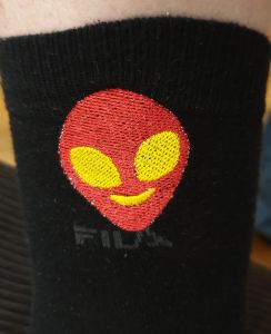 Alien gestickt