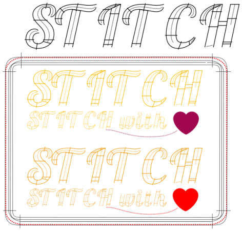 Modèle de broderie Ink/Stitch/SVG à tester