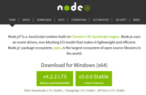 Node.js site installation.png