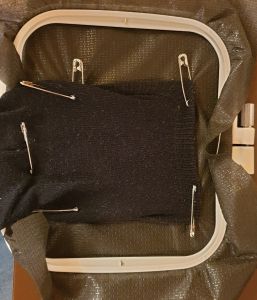 Stickfläche freimachen