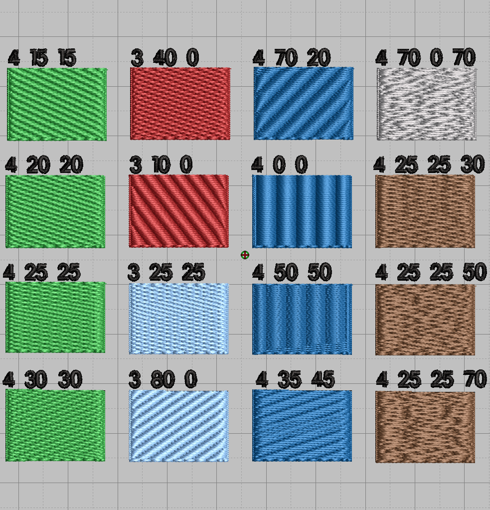Motifs tatami faits avec Embroidery Studio 2026