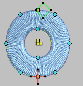 Tatami avec remplissage radial
