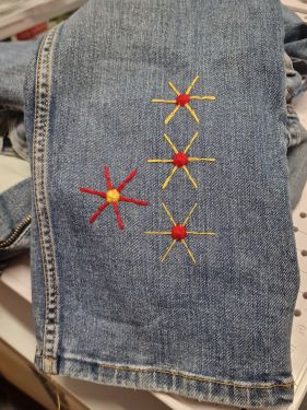 Ensemble de boutons décoratifs, fil coton Wt12.