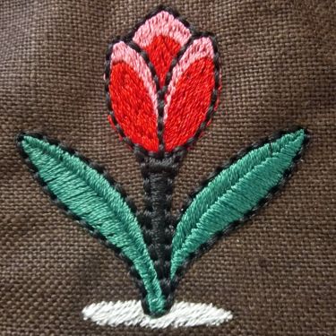 Tulipe avec contour décalé