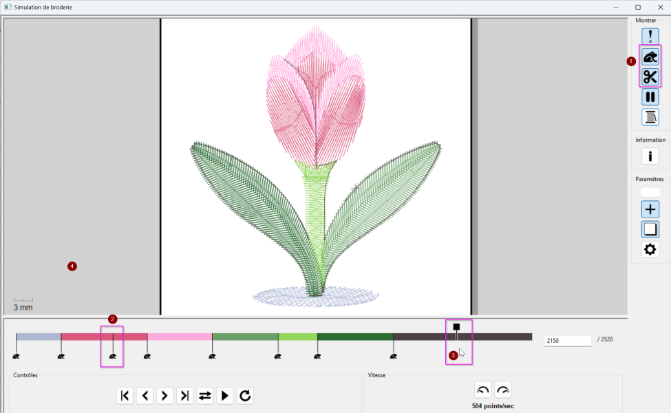 Simulateur de Ink/Stitch 3.2